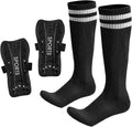Melenlt Calf Protective Gear Lightweight Adjustable Kids Soccer Shin Guards and  Soccer Socks