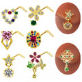 Gaby New Nose Piercing Spring Dangle Nose Rings Stainless Steel India Nose Studs Piercing Wholesale Body  Jewelry