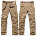 2022 Summer Men's Large Size Cargo Pants Loose Zipper Jogger Waterproof Outdoor Pants
