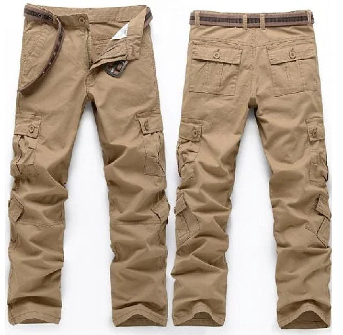 2022 Summer Men's Large Size Cargo Pants Loose Zipper Jogger Waterproof Outdoor Pants