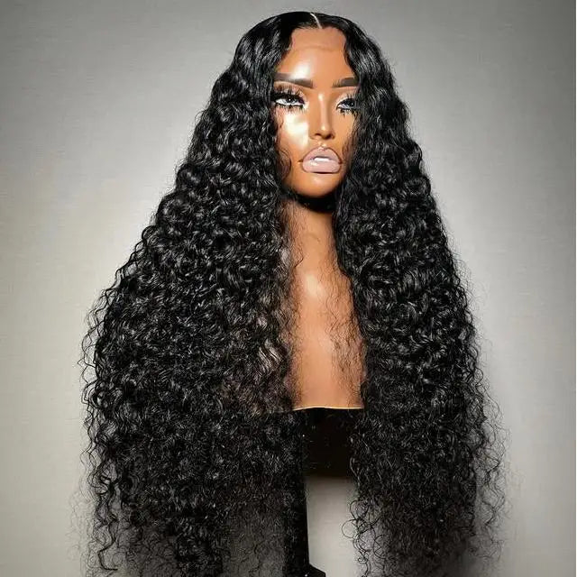 Wholesale Deep Curly Swiss Lace Frontal Wigs 100% Vietnamese Human Raw Hair Wigs 13x4 13x6 HD Lace Bouncy Curly Style for Women