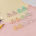 20mm Orange Blue Green Colorful Mini Clear Color Plastic Round Bulldog Hinge Utility Paper Clip File Clamps Food Kitchen Clip