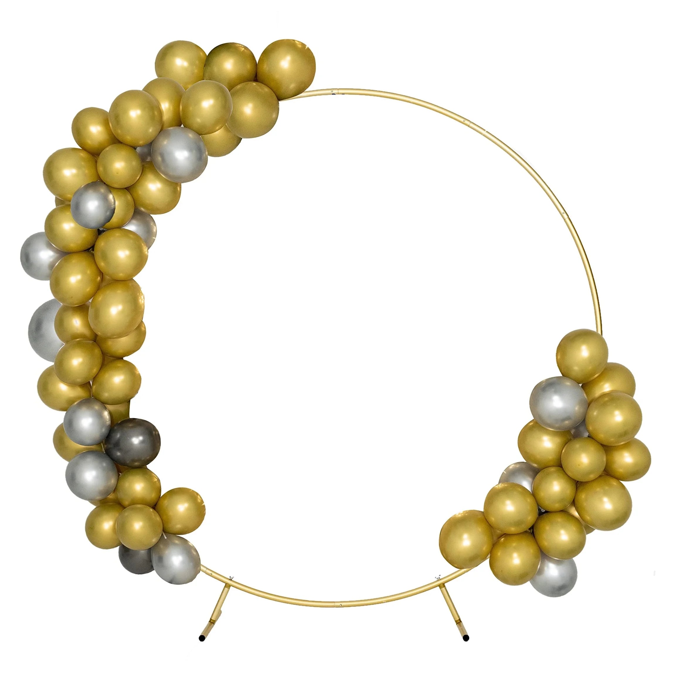 6.8ft/2 Meters Diameter Metal Round Balloon Arch Stand Party Decoration Frame Reusable Hoop Circle Wedding Arch Baptism XD2354