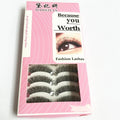 10 Pairs Soft Faux Mink Hair False Eyelashes Wispy  Multilayer Lashes Extension 3D Handmade Cruelty-free Long Eyelashes