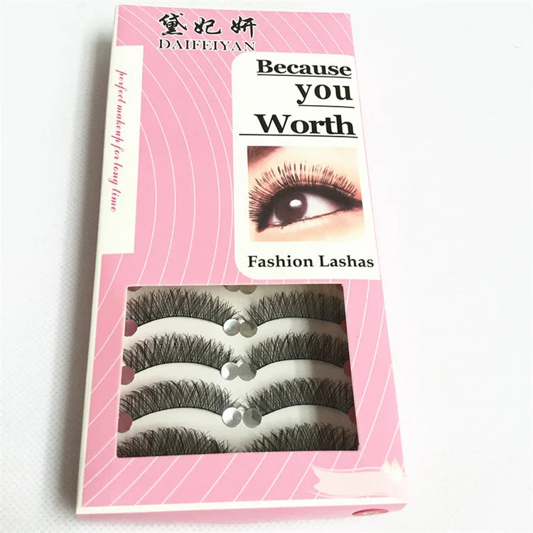 10 Pairs Soft Faux Mink Hair False Eyelashes Wispy  Multilayer Lashes Extension 3D Handmade Cruelty-free Long Eyelashes