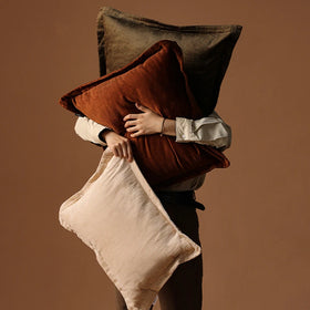 2022 Luxury New Solid Color Corduroy Pillowcase Solid Color Striped Sofa Cushion Cover