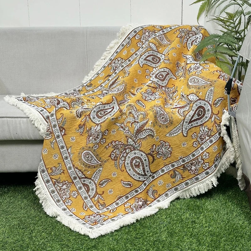 Home Decorative Floor Rugs Boho Tapestry Blanket Custom Picnic Rug Throw Blanket