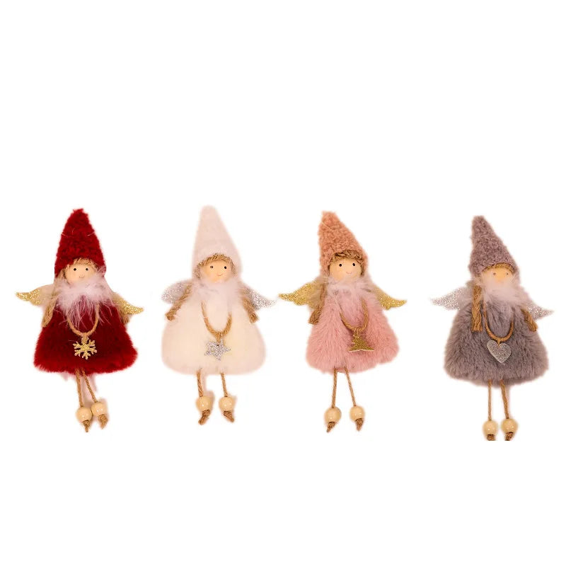 Retail Christmas Ornament Small Angel Dolls Hanging Angel Crafts Elves Decorations for Christmas