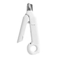Automatic Rechargeable Pet Nail Clipper Scissors with Stainless Steel Blade and Nail File for Small Animals ABS Material