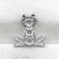 Sterling Silver 4*4mm Semi Mount Pendant Empty Frame Blank Support Setting S925 Base Holder Without Center Stone for DIY Inlay