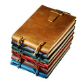 Custom Handmade Creative Genuine Leather Organizer Notebook Diary Planner Journal Vintage Travel Wallet Pocket