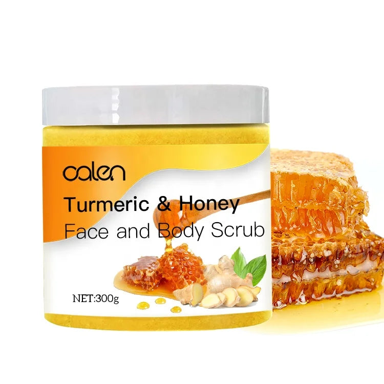 Private Logo Natural Body Lightening Ginger Turmeric Face Scrub