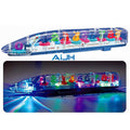 AiJH Children's Toy LED Light up Train Toy With Colorful Light Moving Wheel Music Fun Educational Transparent Gear Train Toy