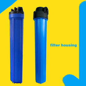 Hot Sale 20 Inch Quadruplet Housing Blue Water Filter Housing Housing for Water Purifier System