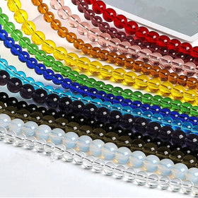 4-14mm Colors of Glass Loose Beads for Diy Jewelry Accessories Wholesale