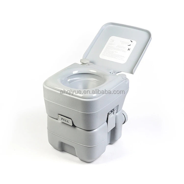 Compact ABS Indoor Outdoor Camping Portable Toilet with Seat  for Camping RV Travel