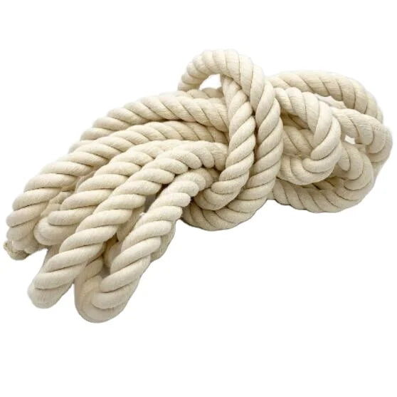 Multi-purpose 1mm Cotton Twisted Rope for Wall Hanging Crafts Creative DIY Macrame Braided Cord with 3 Strands Soft Twine