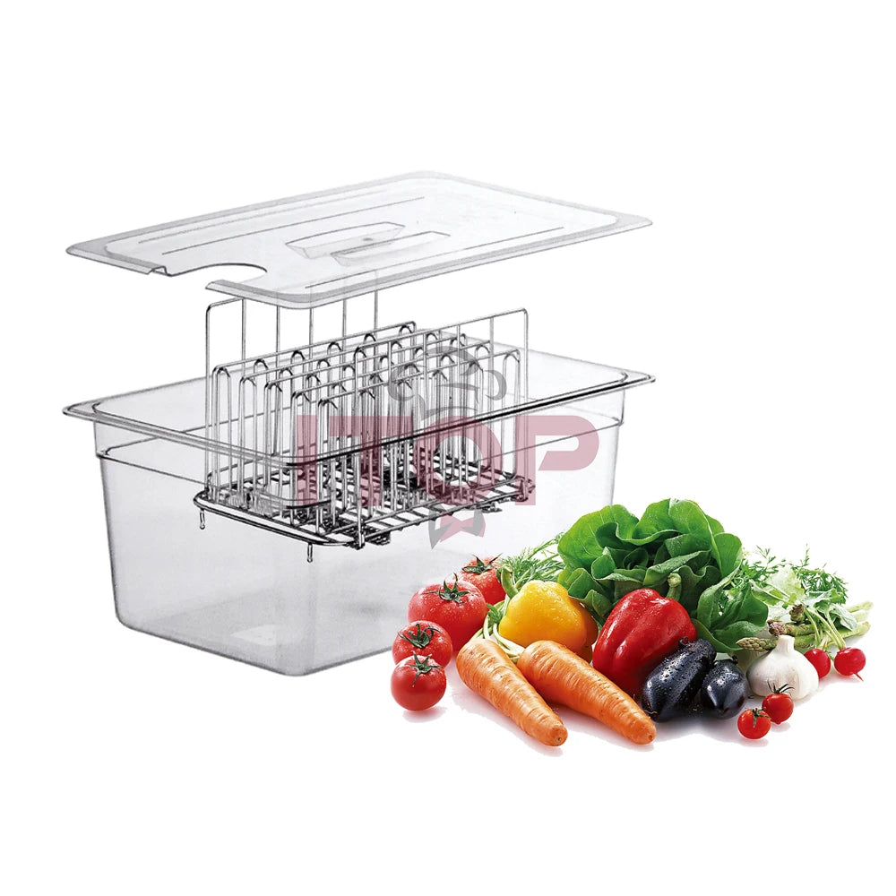 Electric Slow Cooker and Sous Vide Container with Detachable Dividers for Household Immersion Circulators Cooking Equipment