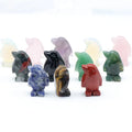 Cute Penguin Crystal Carving Hand Carved Gem Stone Crystal Small Animal Penguin for Home Decor Ornament Crystal Crafts Gift