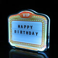 Customized LED Marquee Letters Bottle Presenter Sign Board VIP Service Nightclub Message Sign for Birthday Party Wedding Events