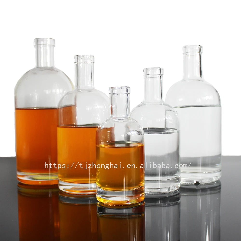Custom Designed 700ml Tequila Bottle Personalised Fancy Decorative Glass Bottle