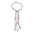 Western Cowboy Hat Accessories Headband Leather Tassel Turquoise Hair Ornaments Women's Party Jewelry Birthday Gifts