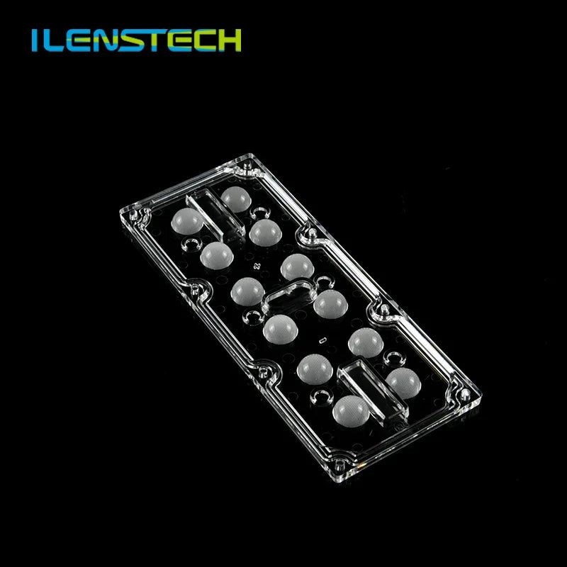 ILENSTECH 60 Degree Floodlight Lens 2x6 Highbay Light Lens Optics / Led Lens for Truck Light