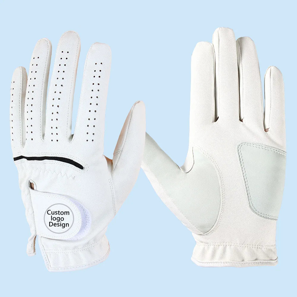 KEITHBOER High Quality Cabretta Leather PU Men's Golf Gloves Customizable Professional Durable Breathable Moisture Wicking