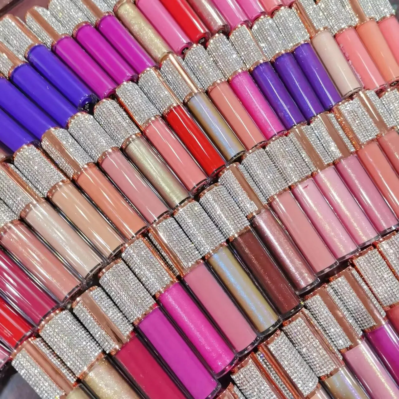Jinbang Colored Lip Gloss Vendor Vegan Rhinestone Lip Gloss Supply Lip Gloss OEM Lipstick Tube Service