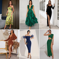 Fashion Summer Satin Stock Lot Women Mix Clothes Bale Bulk Party Assorted Sexy Brand New Dress
