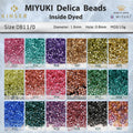 Miyuki Delica Beads 1.6 mm [20 Color Inside Dyed 3 ]10g Pack