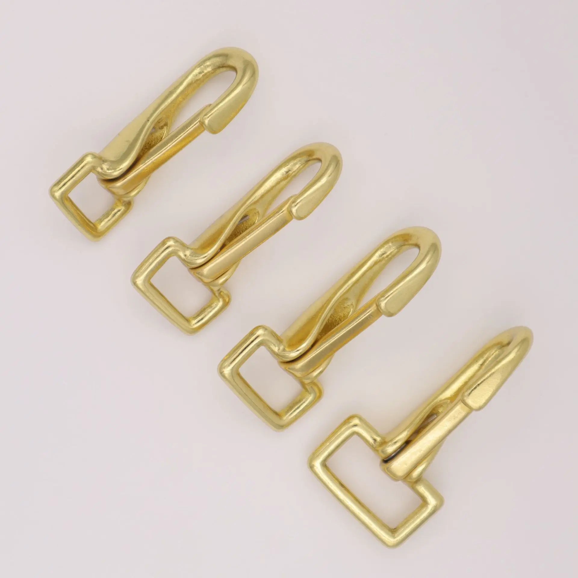 Hot Sale Solid Brass Snap Hook Bag Hanger Heavy Duty Shoulder Strap Leather Hardware Accessories Solid Brass Hardware Hot Sale