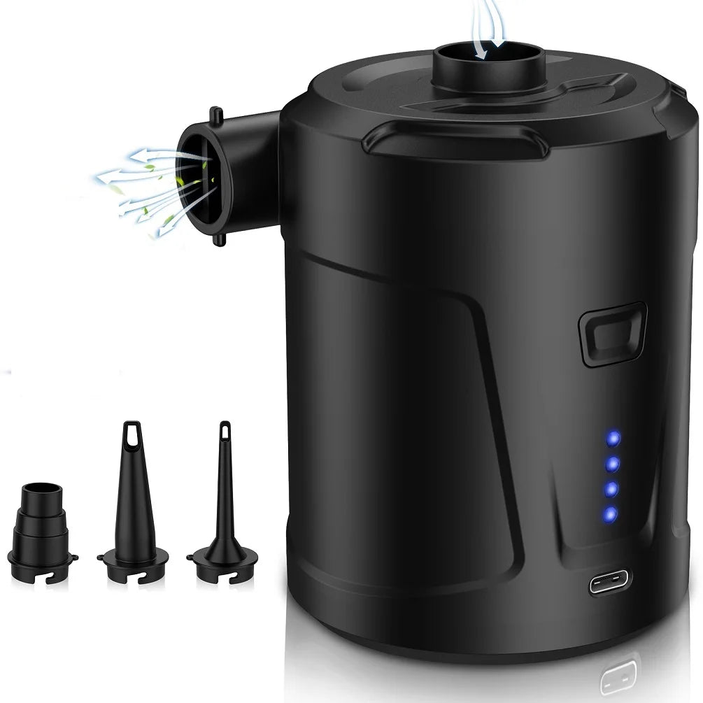 High Capacity 5200mAh Outdoor Air Pump  Quick-Fill DC Electric Inflator Deflator Air Pump
