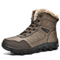 Men's Large Size Snow Boots Plush Thick Non-slip Waterproof Winter Warm High-top Boots Cotton Shoes