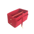 Customized Foldable Eco-Friendly Polyester Zipper Bag Organizer Fashionable Felt Handbag Insert Purse Durable Open Closure Large