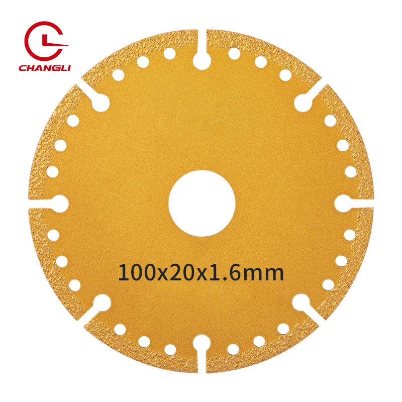 Ultra Thin Industrial OEM Hot Press Nitride Diamond Saw Blade 100mm 1.6mm Power Tools Turbo Cutting Iron Metal Professional