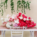 WG240039 Artificial Table Flowers Wholesale Wedding Floor Aisle Flower Row Decoration Wedding Table Flowers MegaBDM