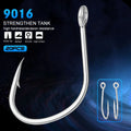 Saltwater Fishing Hook Matte Tin Single Hooks 1/0#-2/0#-3/0#-4/0#-5/0# High-carbon Fishing Hooks