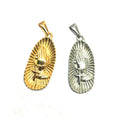 Hip Hops Pray Hand Pendant Buddhism Christian Jewelry Gold Plated Stainless Steel Praying Hands Necklace for Men Women