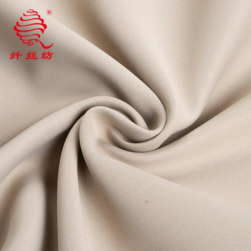 Inherent Fire Retardant Satin Blackout Fabric 300CM Wide for Public Buildings