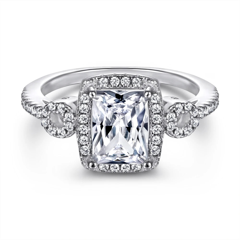 Ready to Ship New Fashion Wedding Rings 925 Sterling Silver with Zircon