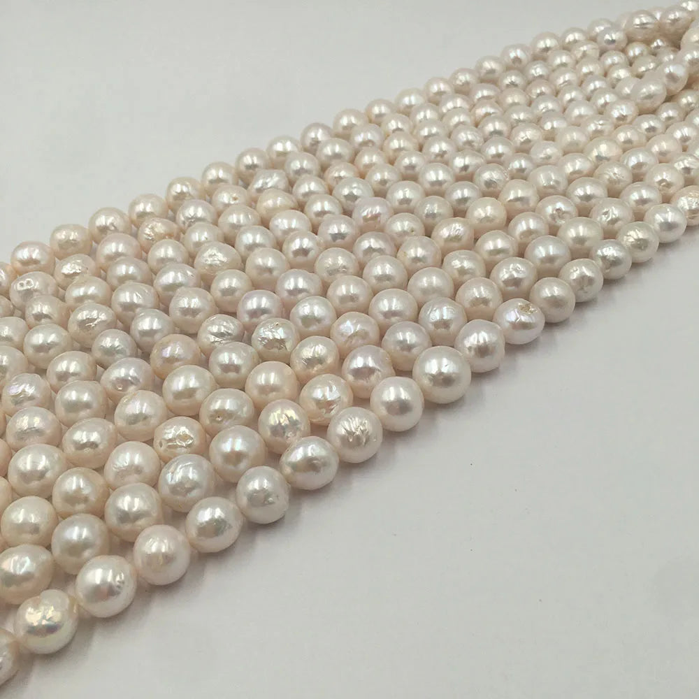AA 16 Inch 10-11 mm  Kasumi Keshi Baroque Loose Nature Freshwater Pearl in Strand Wholesales Price