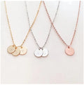 26 English Letters Pendant Necklace Simple Fashion Jewelry with Wild Temperament 18K Gold Plated Alloy Chain