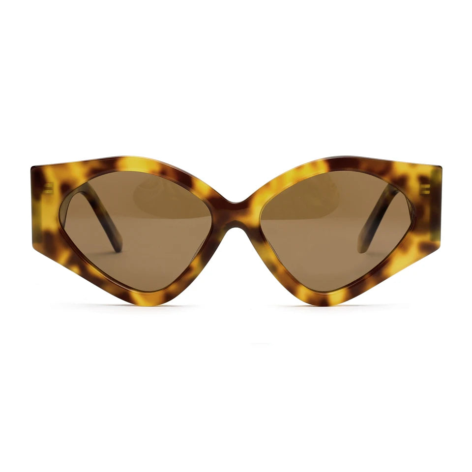 Hot Sale Fashion Sunglasses Cat Eye Trendy Sunglasses Polarized Designer Acetate Sunglasses