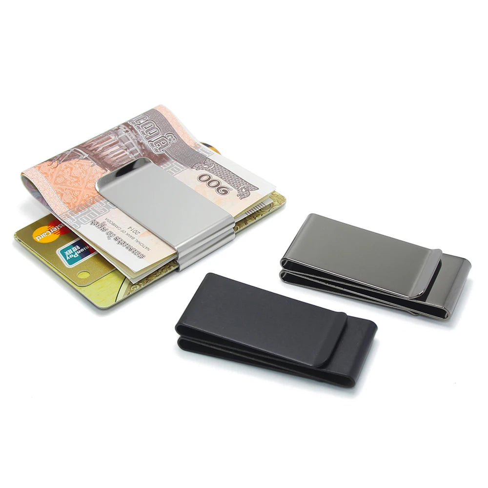 Multifunction Double-deck Cash Organizer Card Holder Money Clip Promotion Men Gift Double Layer Both Side Metal Cash Holder Clip