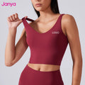 New Hot Sale Soft Custom Logo Shockproof U Back Sexy Sports Bra Ladies Workout Gym Fitness Yoga Crop Tank Top for Women