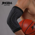 JINGBA Wholesale Comfortable Compression  Arm Sleeves Basketball Sports Baseball Tennis Protection Guards Safety Elbow Pads