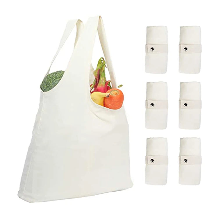 2026 Trending Hot Products Cheap Portable Eco Friendly Grocery Shopping Tote Canvas Foldable Cotton Bags with Logos MegaBDM