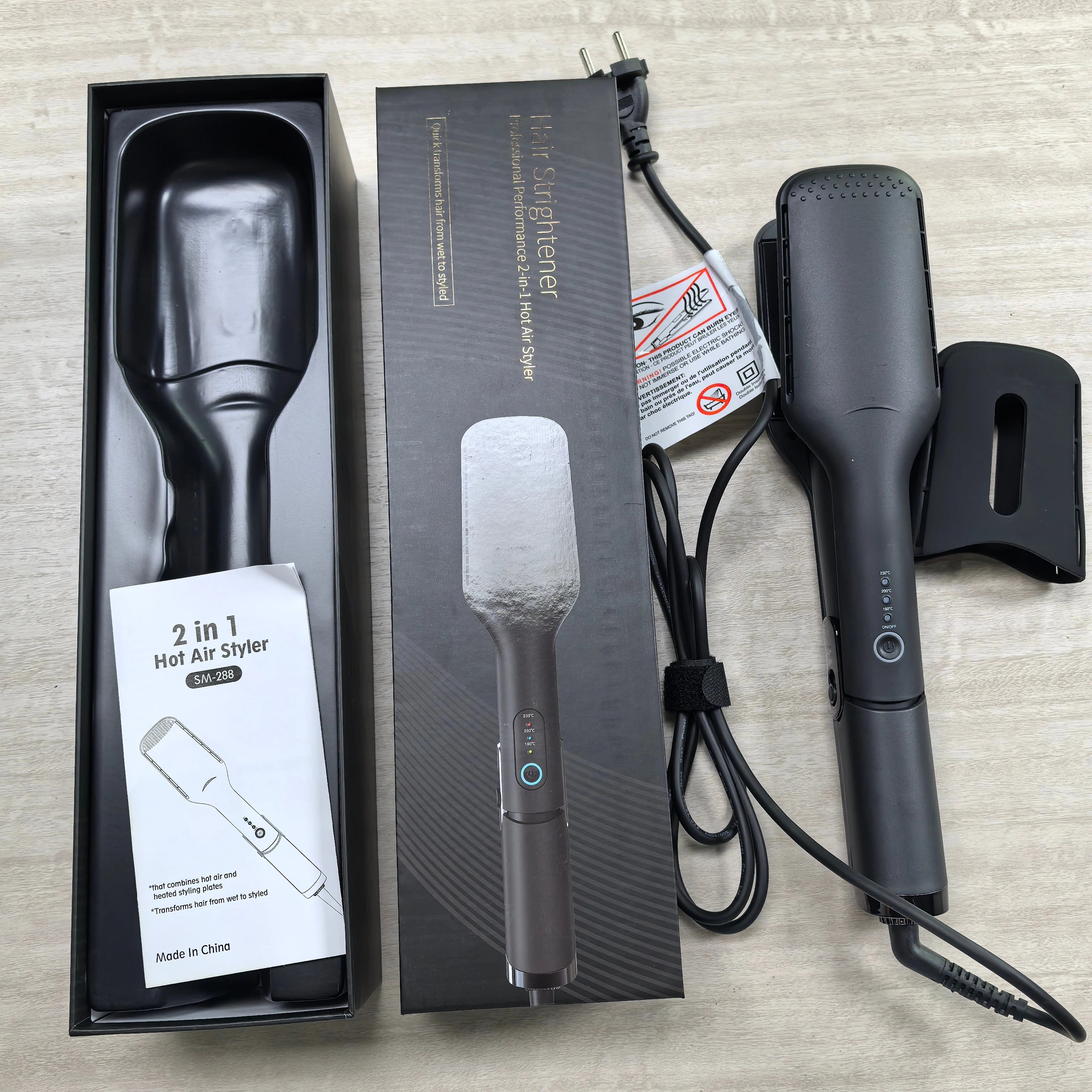 Dual Wet and Dry Hair Multi Styler 2 in 1 Hot Air Styler Hair Straightener Fast Styling