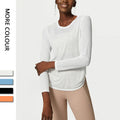 New Quick Dry Fitness Tops Loose Sports Cover up Sunscreen Tops Yoga Coat Ladies
